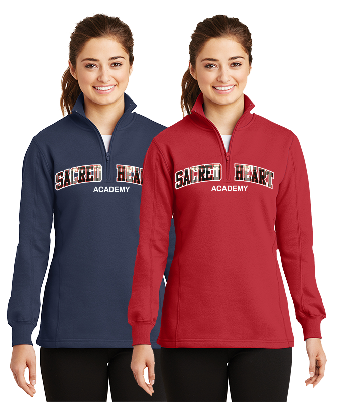 SHA Upper School Uniform Pullover 1/4 Zip Sweatshirt
